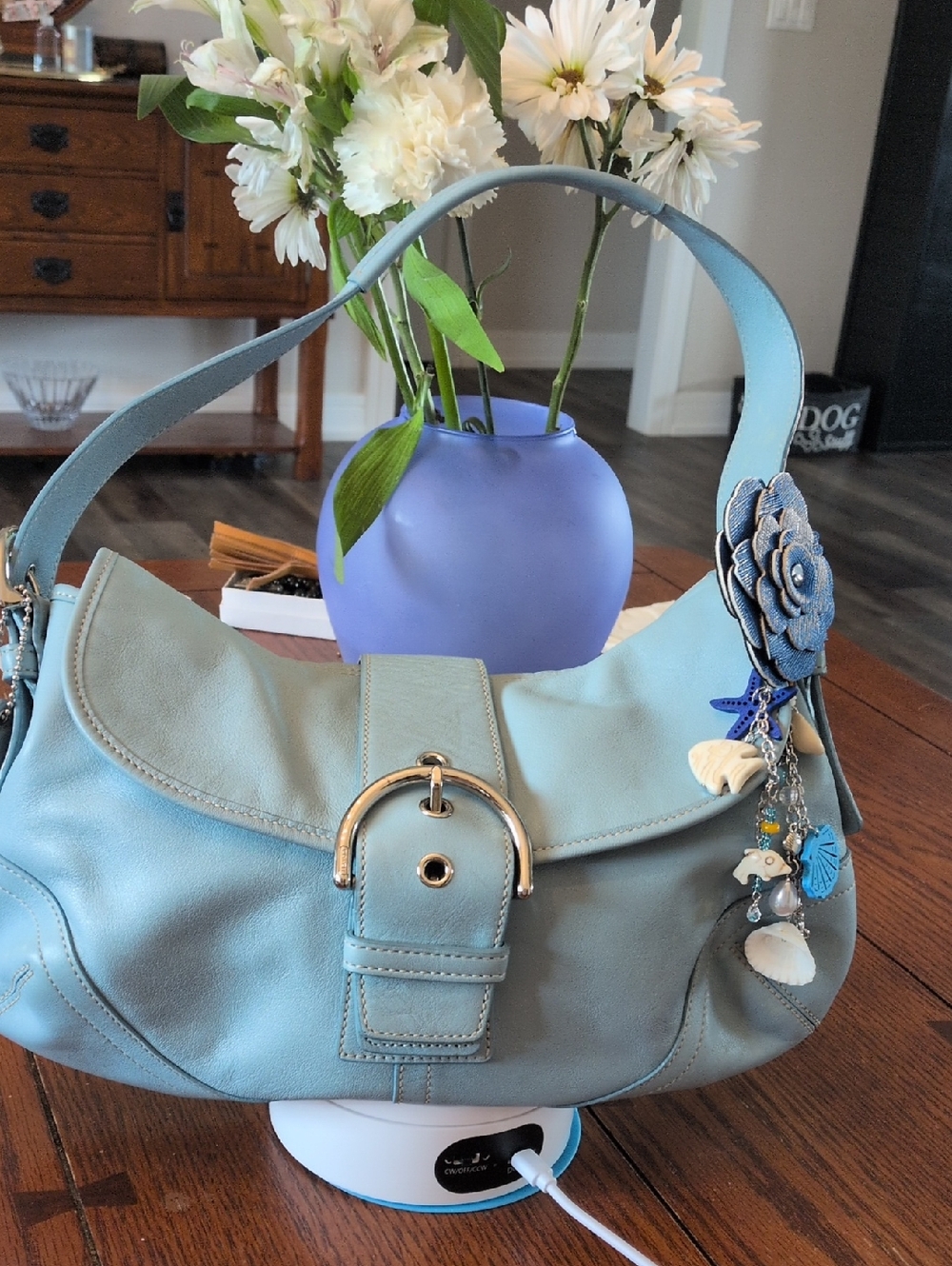 Coach Vintage Soho Y2K  Shoulder Bag ROBIN EGG BLUE RARE